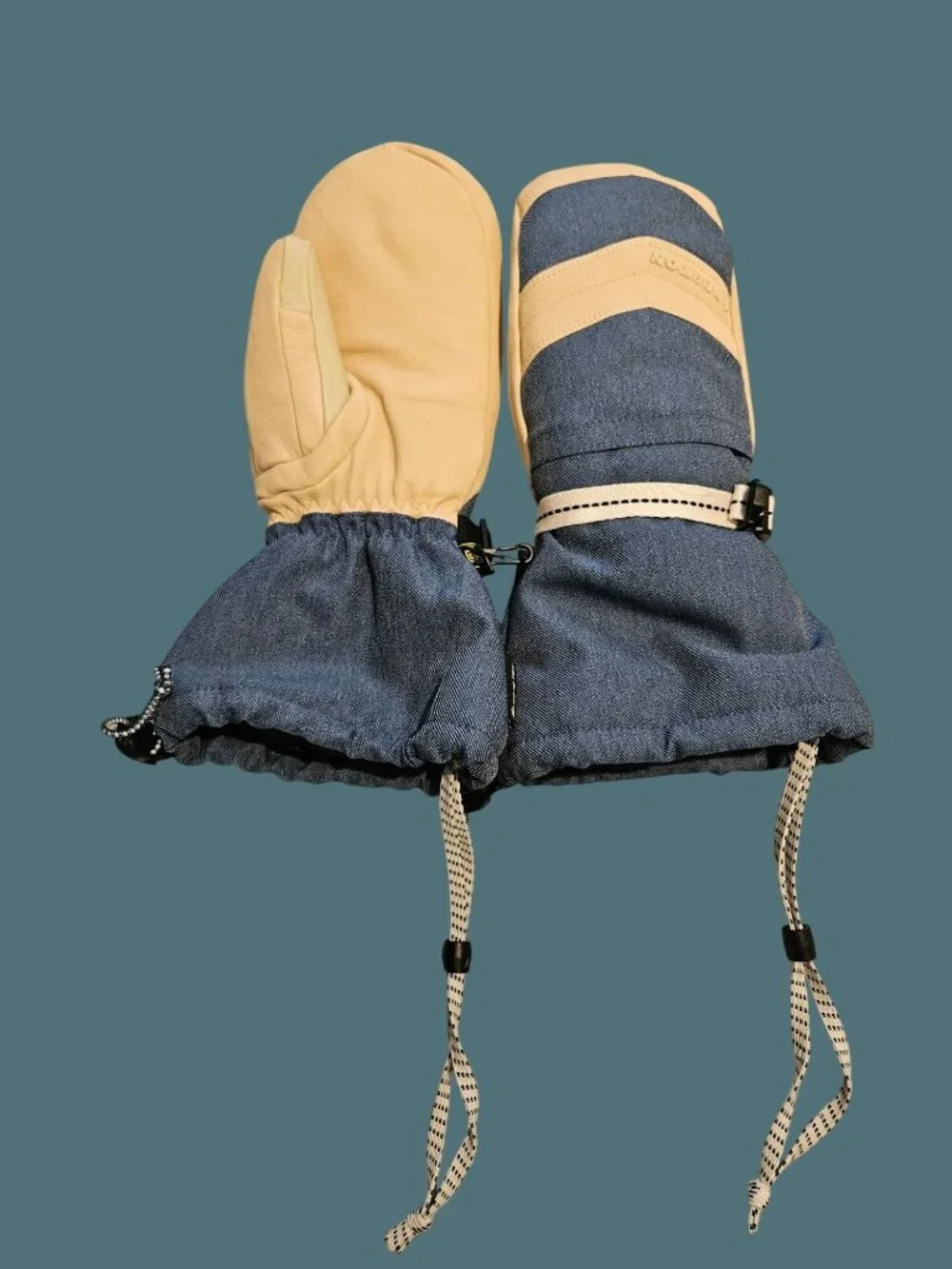 Burton Gore-tex Goatskin & Polyester Women Warmest Mittens Size Large